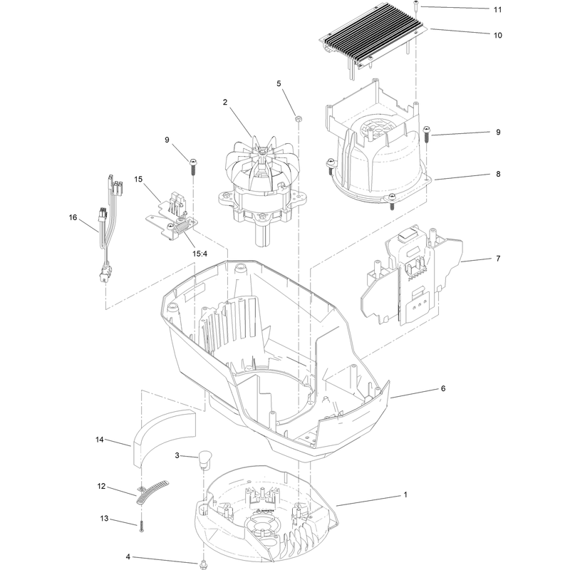 Motor Module No 140-4125 Lower Shroud Assembly