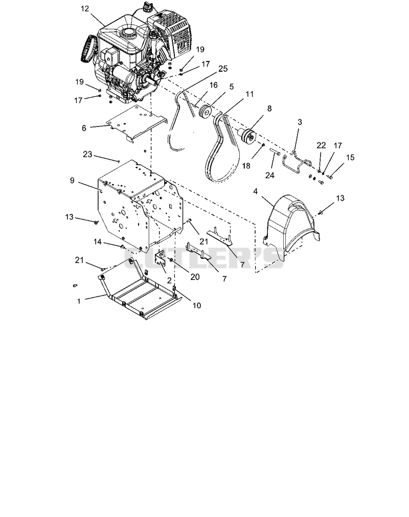 Engine Frame And Belt Drive