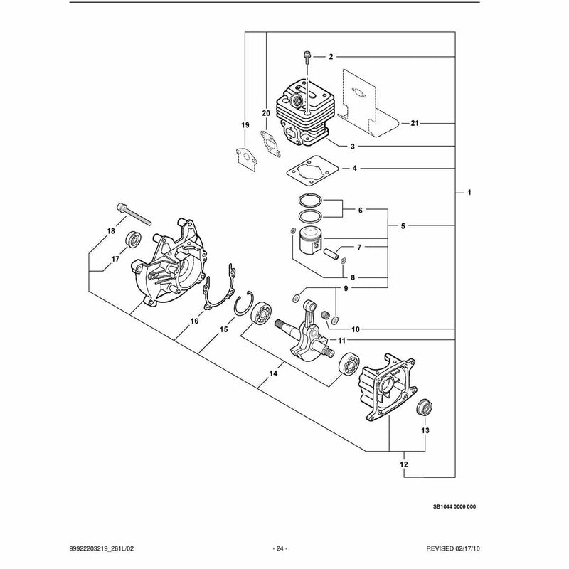 Engine, Short Block -- SB1044