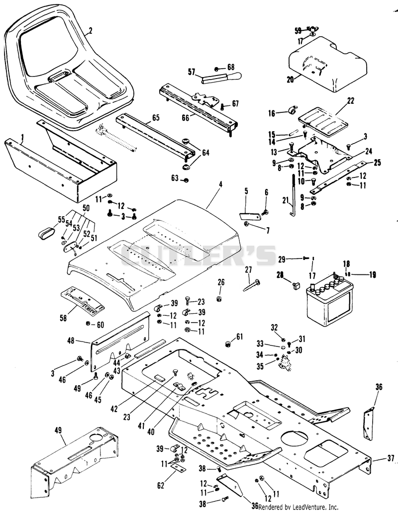FRAME AND REAR DECK