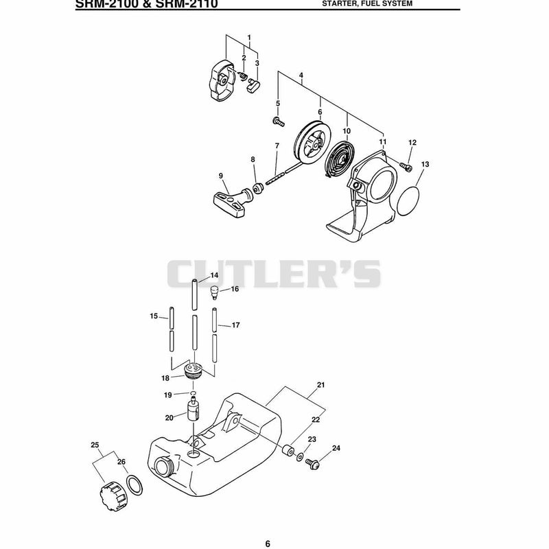 & Srm-2110 Starter, Fuel System