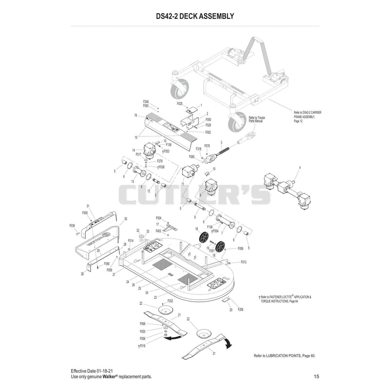 DS42-2 DECK ASSEMBLY