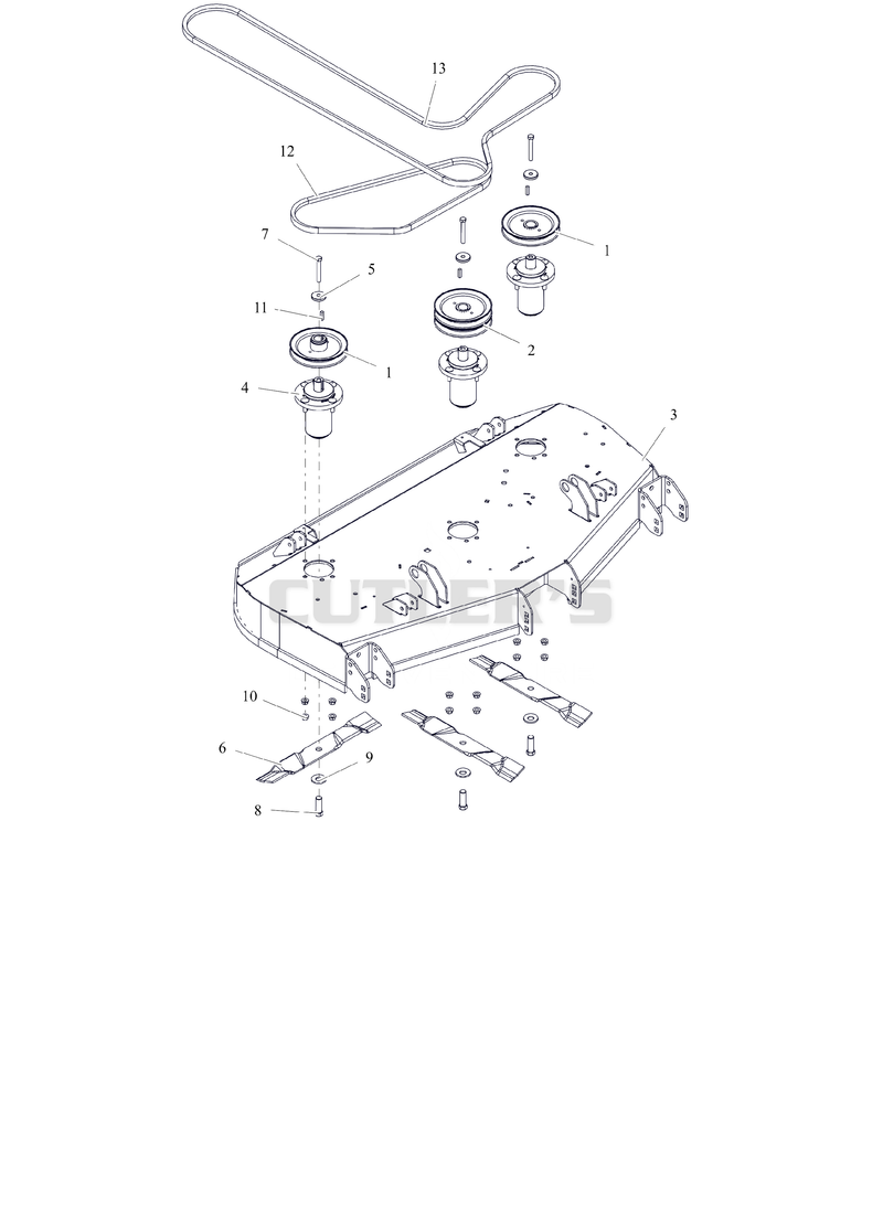 Deck Belts Blades and Spindles - 48" - RD