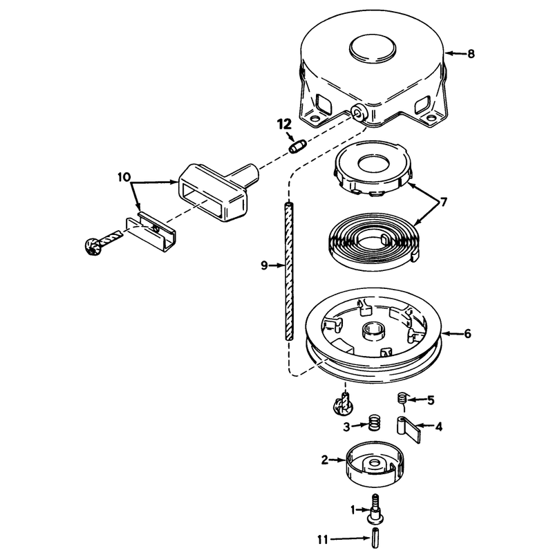 Rewind Starter No 590420a