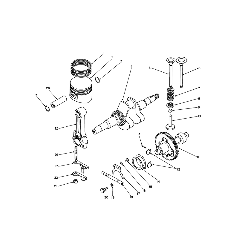 Crankshaft and Camshaft Assembly
