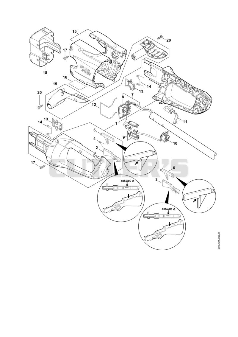 Handle housing, Cover