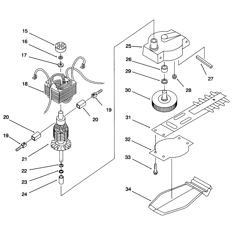 Motor And Blade Assembly