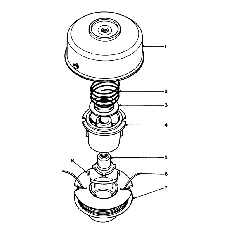 Dual Line Tap & Trim Head No. 46-2800 (optional)