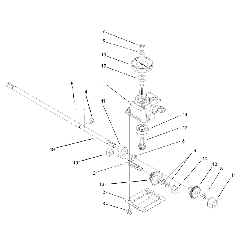 Gear Case Assembly No 104-7674