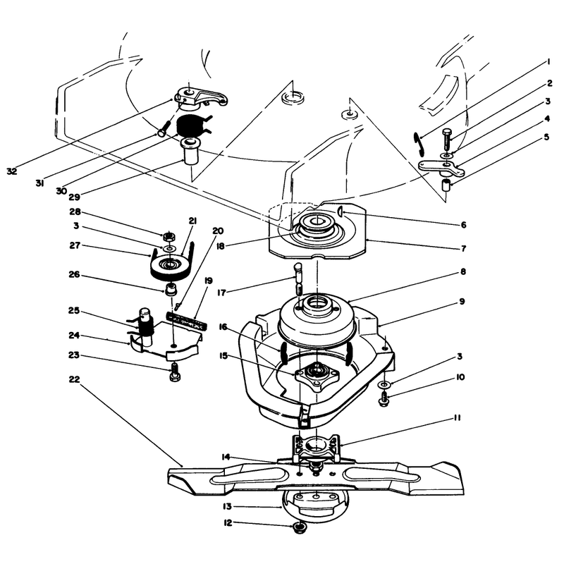 Blade Brake Clutch Assembly