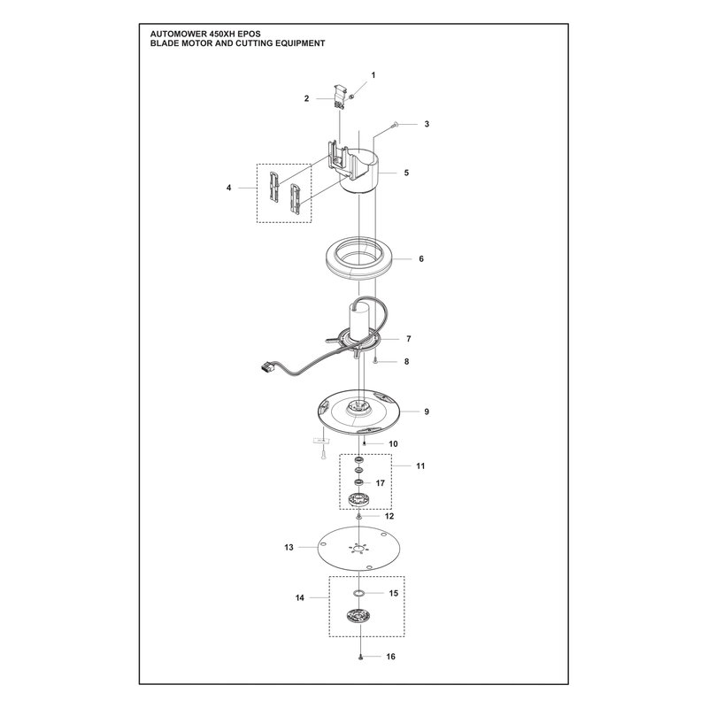 BLADE MOTOR AND CUTTING EQUIPMENT