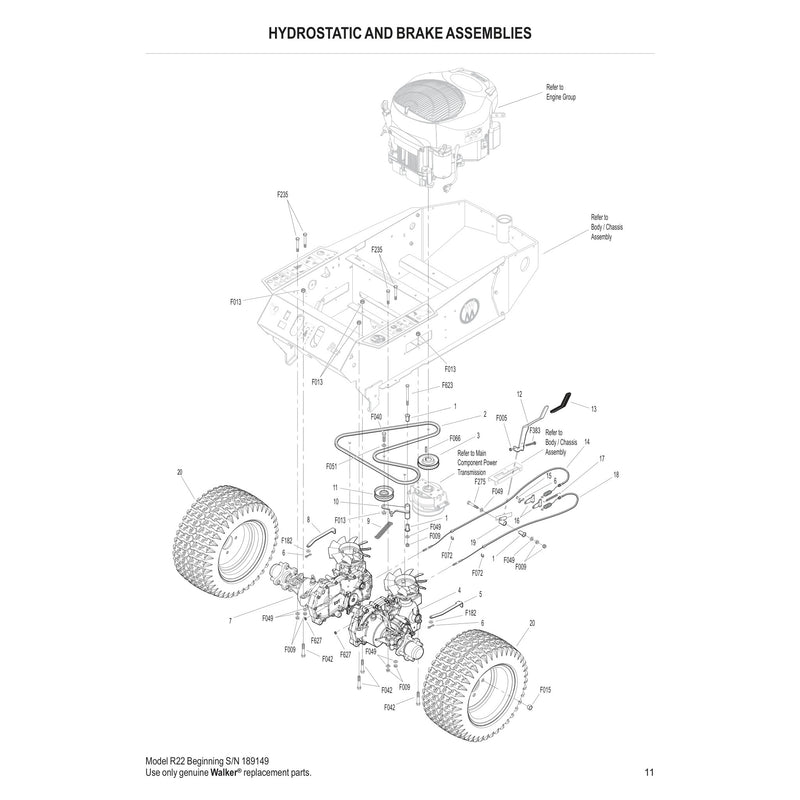 Hydrostatic And Brake Assemblies
