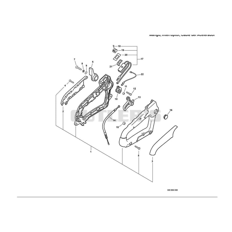 Handle, Ignition Switch,Throttle Cable