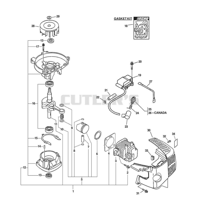 ENGINE, IGNITION, SHORT BLOCK, CYLINDER COVER