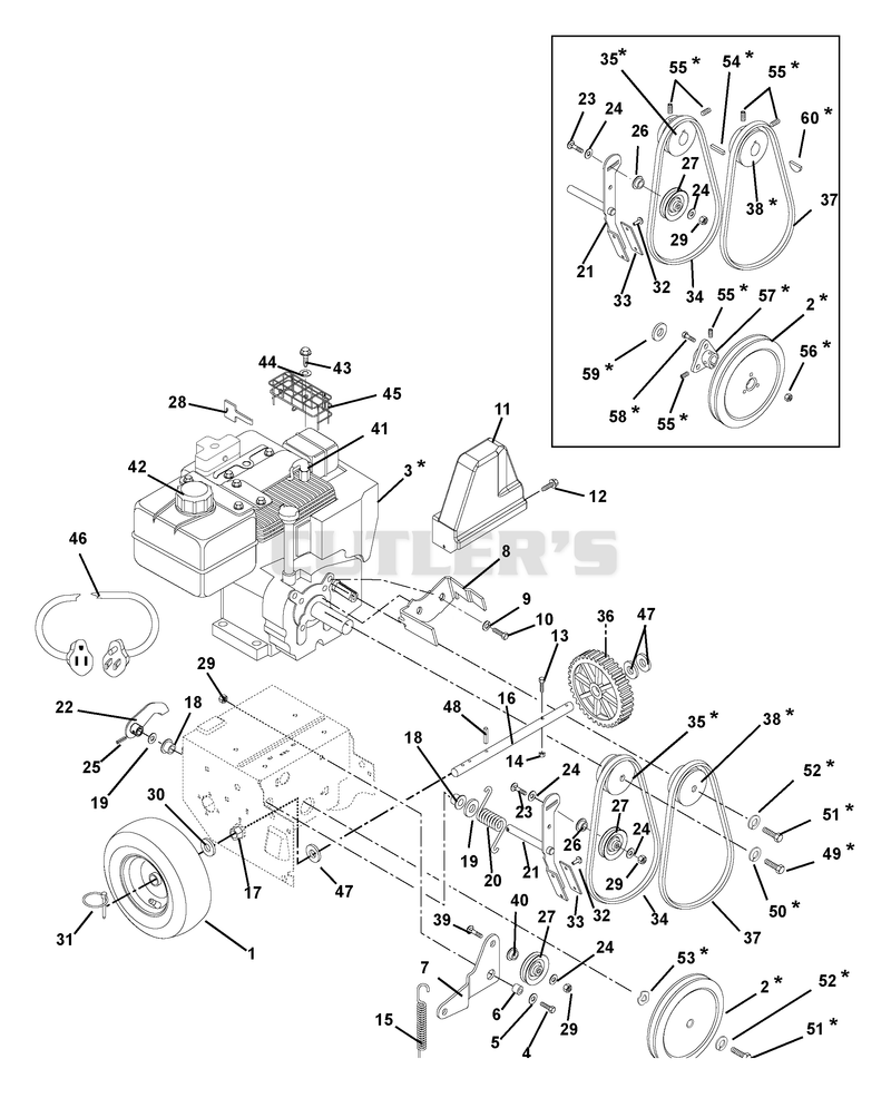 Engine And Belt Drive