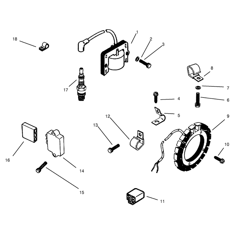 Ignition System Kohler Model Ms14s-Ts601559