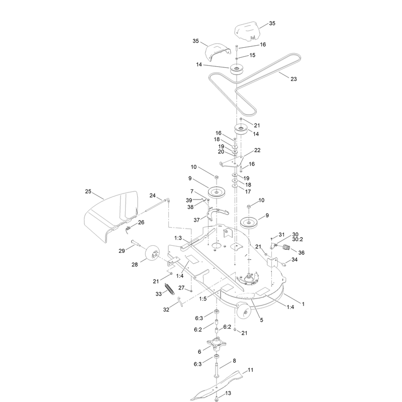 42in Deck and Decal Assembly