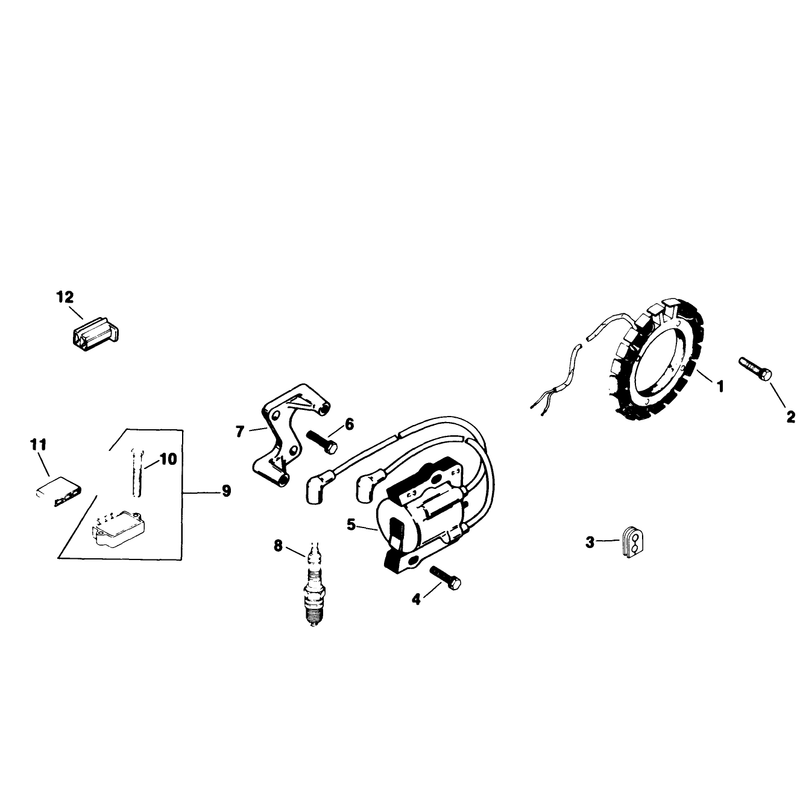 Ignition Engine Kohler Model No M18qs-24657 Continued