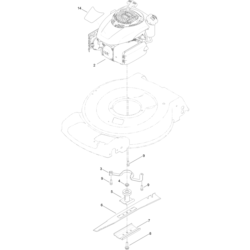 Engine and Blade Assembly