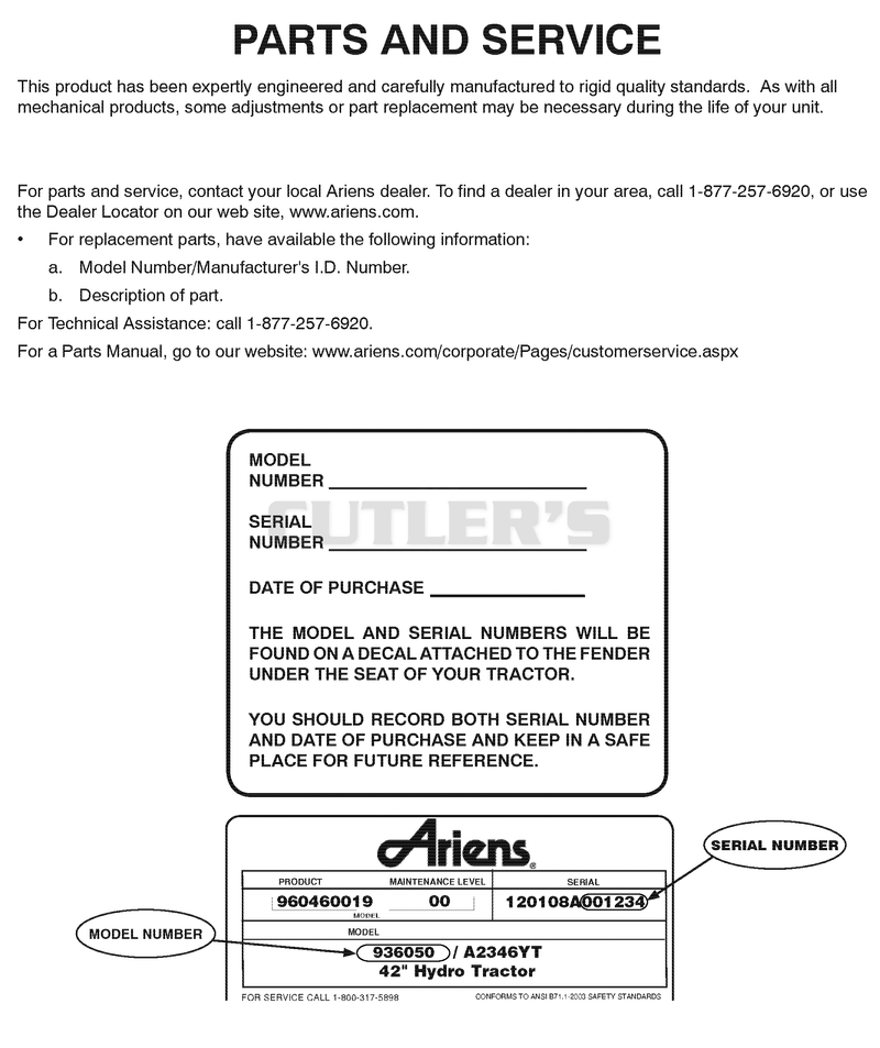 Parts And Service