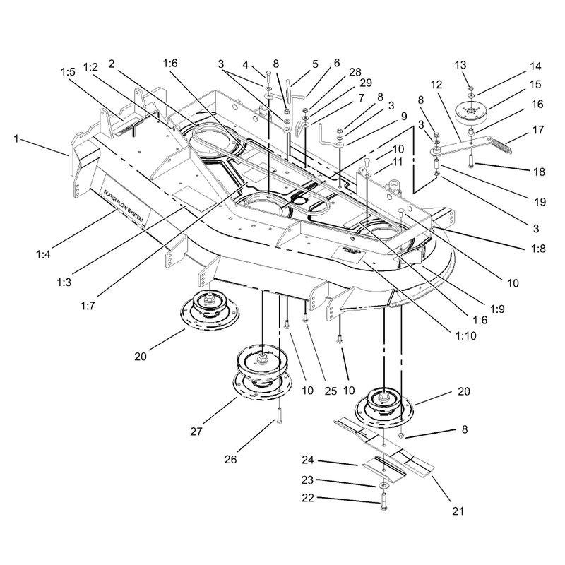 Spindle Pulley and Belt Assembly