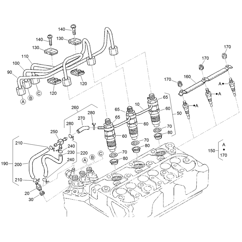 Nozzle Holder and Glow Plug Assembly