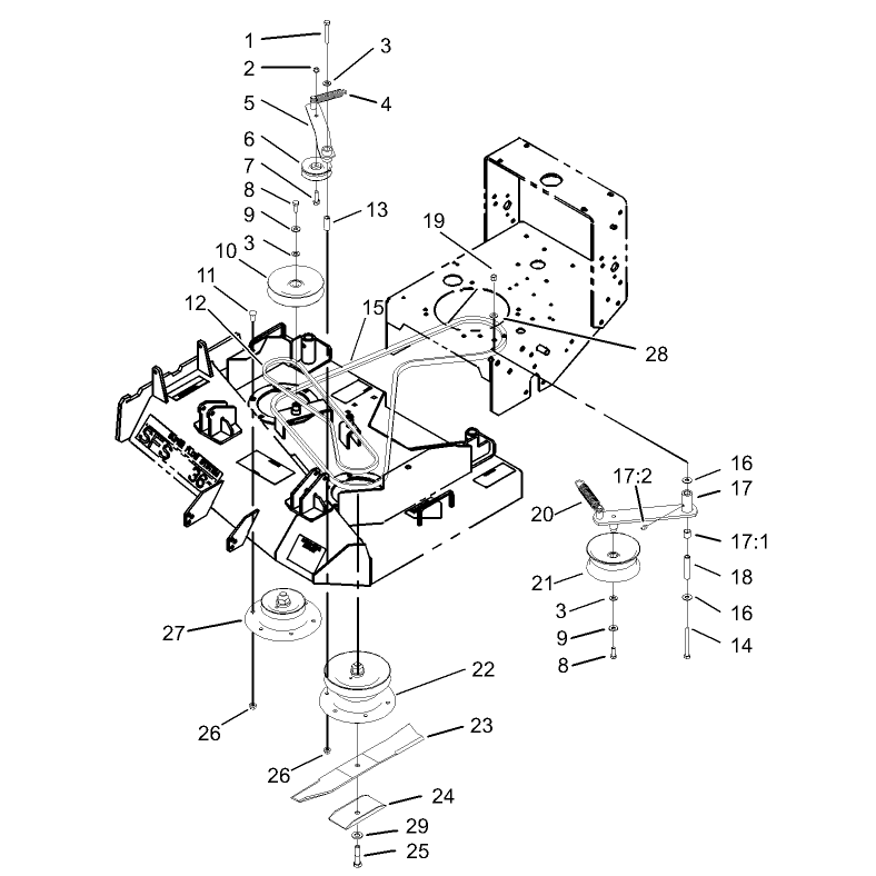Spindle Pulley and Belt Assembly