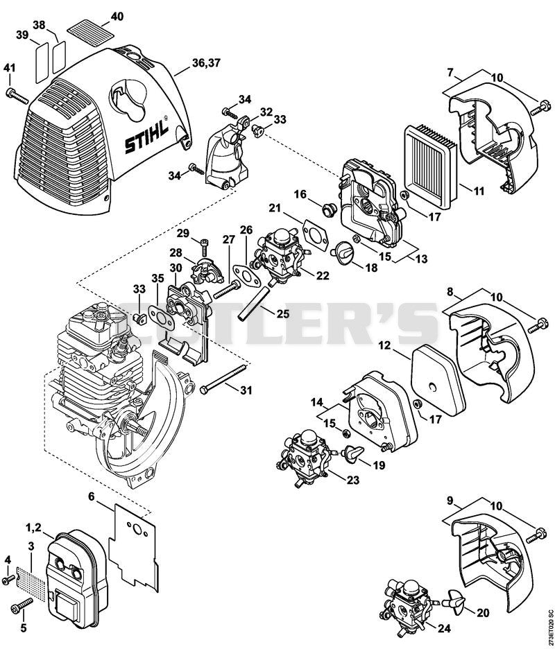 Muffler, Air filter