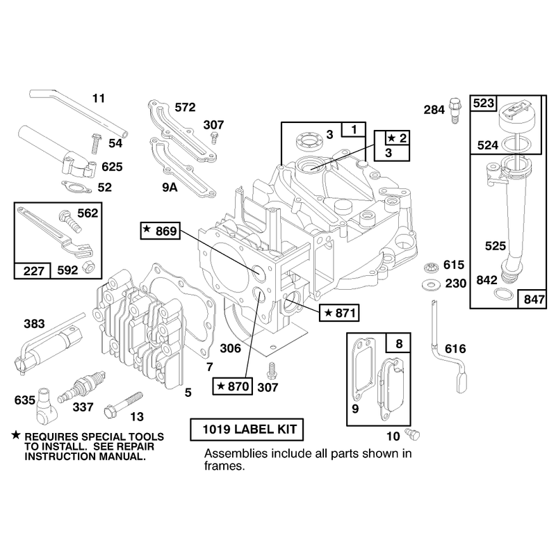 Engine Briggs and Stratton Model 124702-3115-01