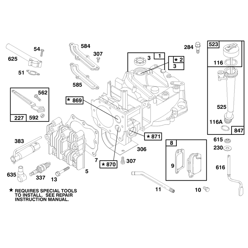 Engine Briggs and Stratton Model 12f802-1767-E1