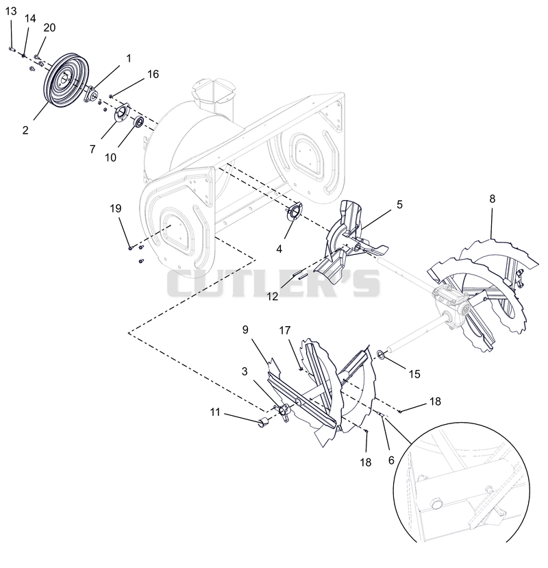 Auger And Impeller - 28"