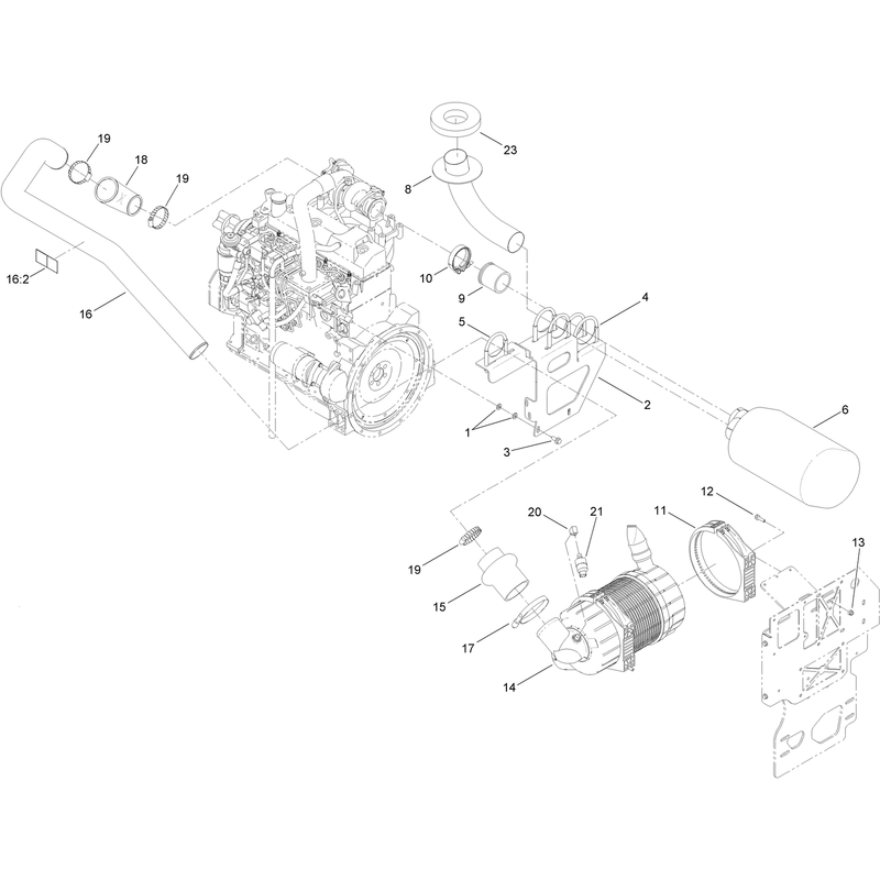 Engine Intake and Exhaust Assembly