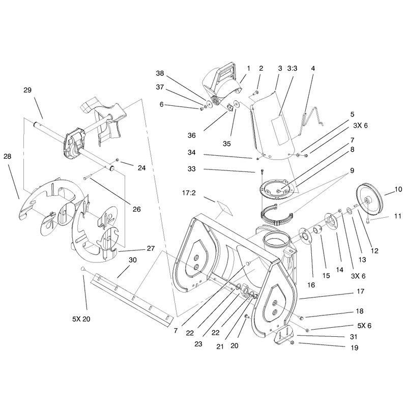 Chute And Auger Assembly