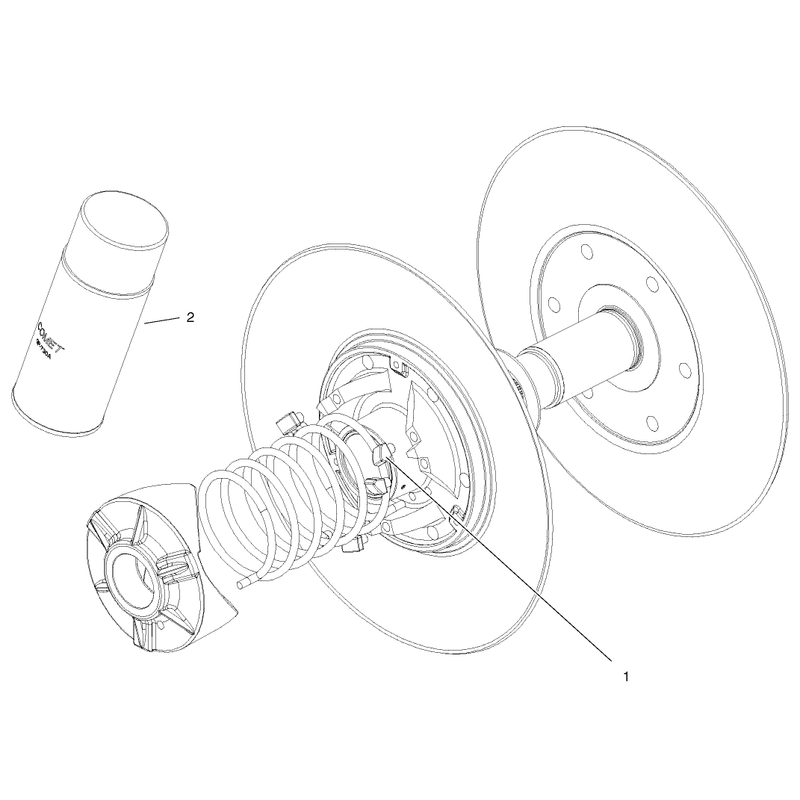 Driven Clutch Assembly No 99-7104
