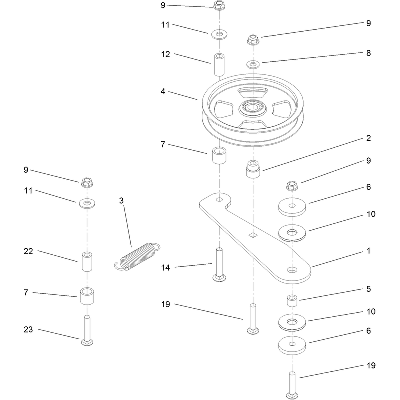 Spring Idler Assembly No 114-1812