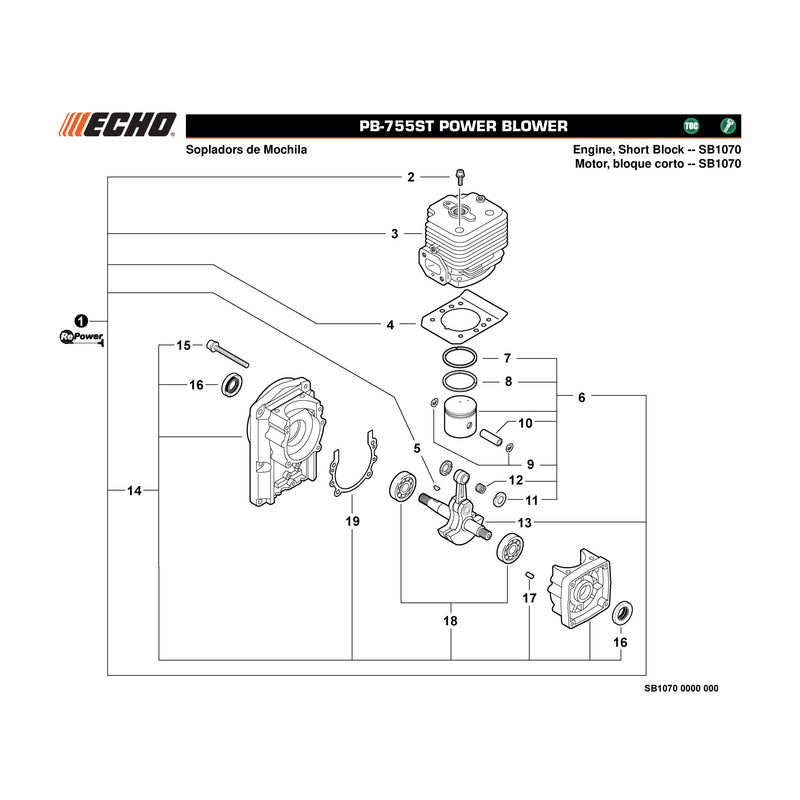 Engine, Short Block -- SB1070