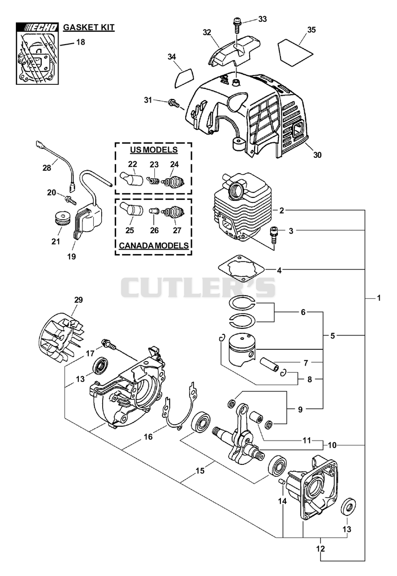 Engine, Ignition, Cylinder Cover S/N: 505900 - 999999