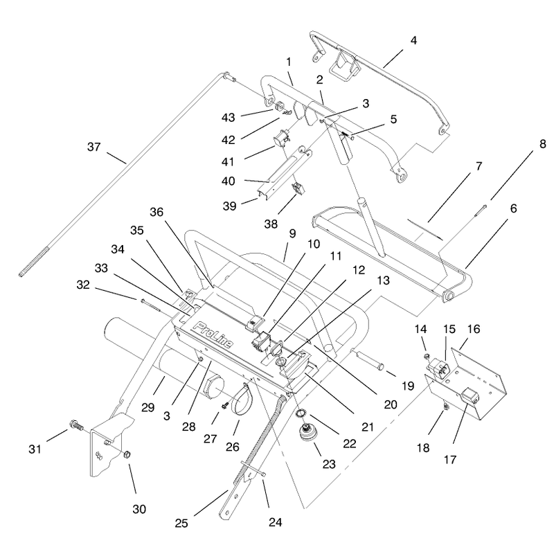 Handle and Control Panel Assembly