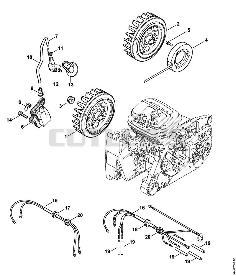 Ignition system, Wiring harness
