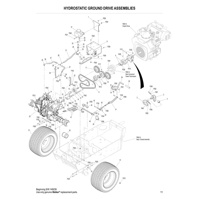 HYDROSTATIC GROUND DRIVE ASSEMBLIES