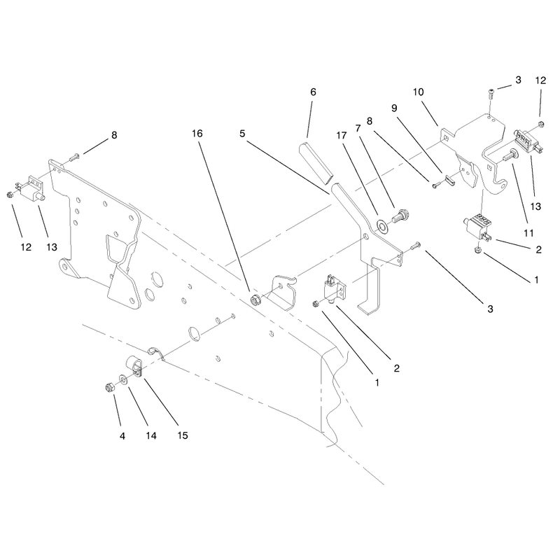 Upper Parking Brake Assembly