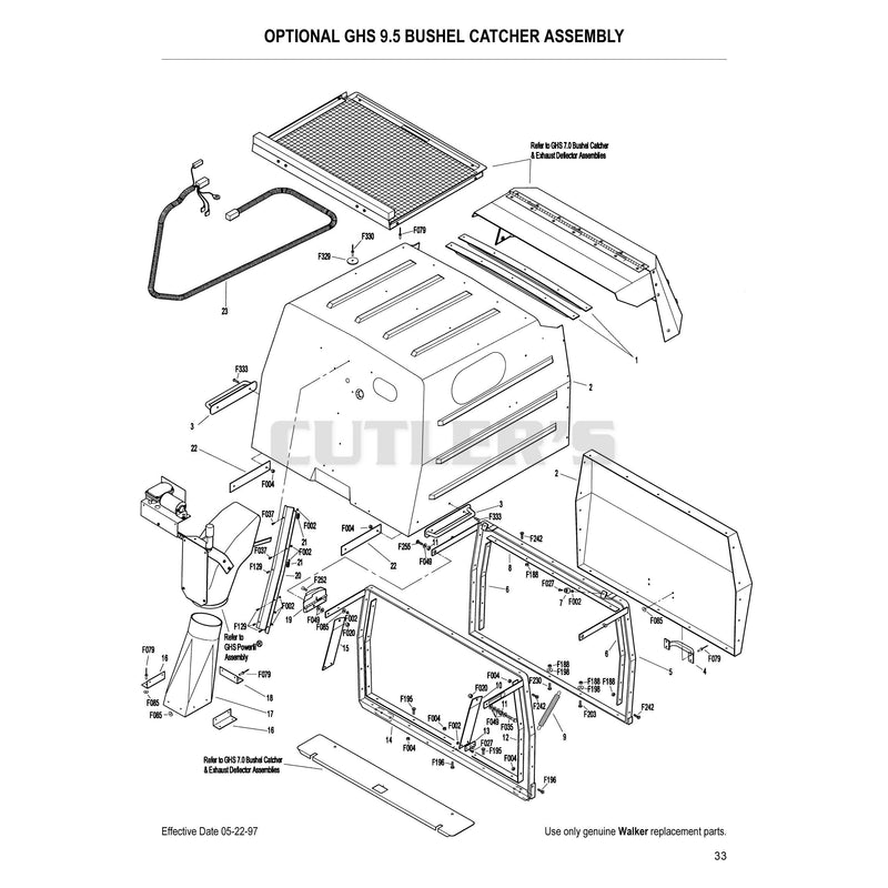 Optional GHS 9.5 Bushel Catcher Assembly