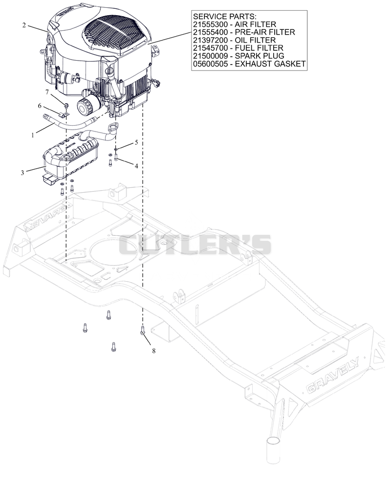 Engine - Kohler KT745