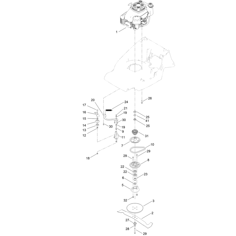 Engine and Blade Assembly