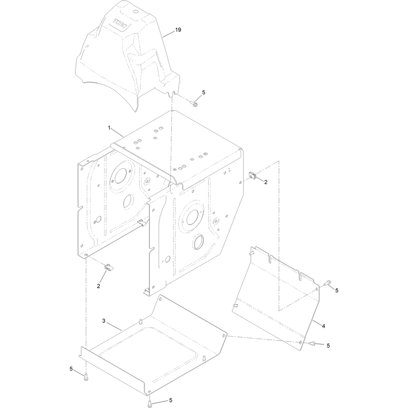 Main Frame and Belt Cover Assembly