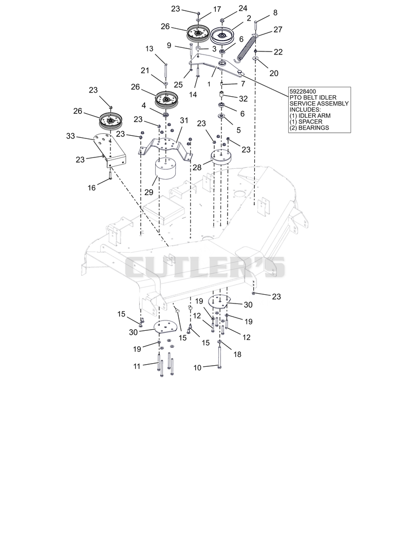Deck Drive Idlers - Mach One