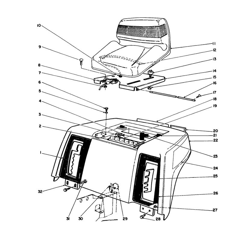 Rear Body & Seat Assembly