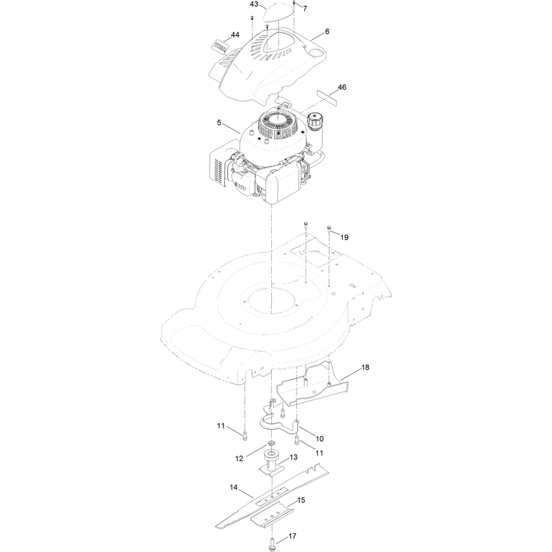 Engine and Blade Assembly