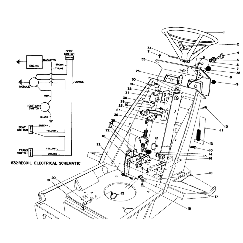 Steering Wheel & Dash Assembly