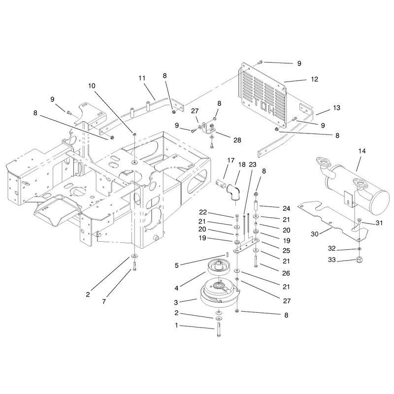 Engine and Clutch Assembly
